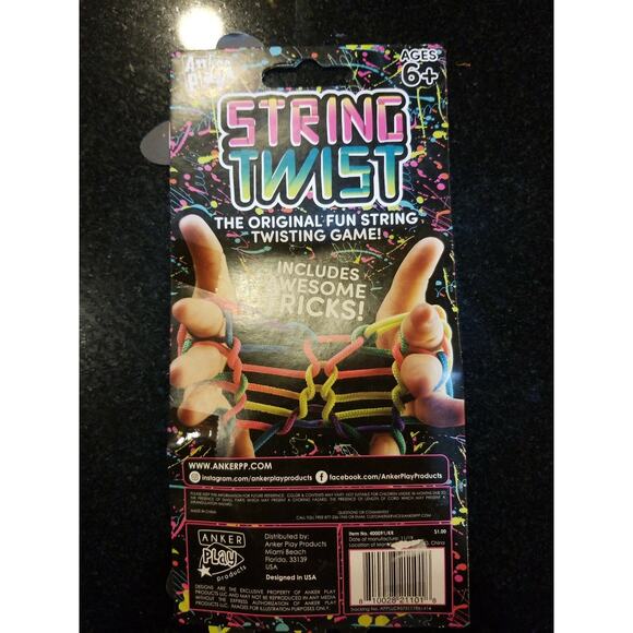 NEW Anker Play:String Twist The Original Fun String Twisting game! 5 Package - Picture 4 of 8